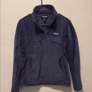 Women's Navy Fleece Sweater
